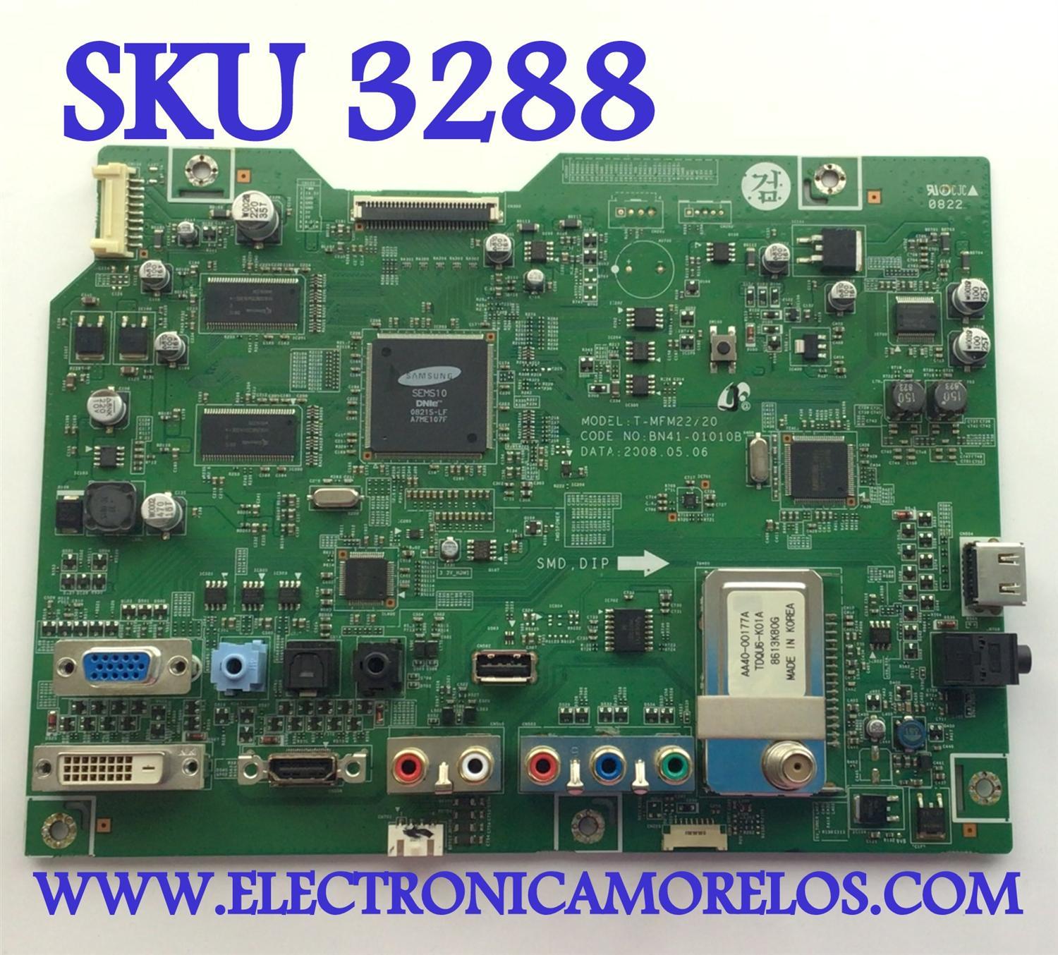 MAIN PARA TV SAMSUNG / NUMERO DE PARTE BN91-02315Z / BN91-0101B / BN91-02315ZA / MODELO LS24TDNSUV / T240HD